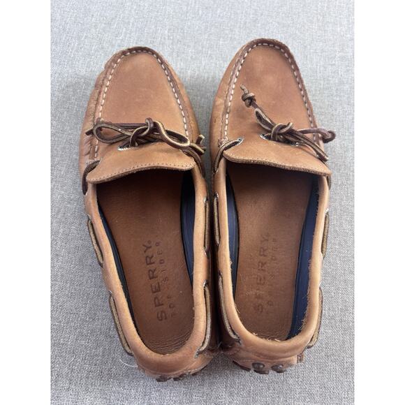 Sperry Top-Sider Driver Driving Men's Tan Loafers Leather STS10624 sz 8.5 - Picture 5 of 9